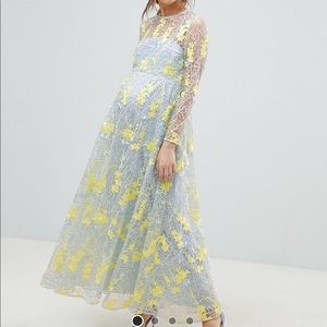 ASOS Maternity dress- light blue baby shower